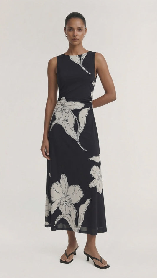 Veda Mesh Midi Dress