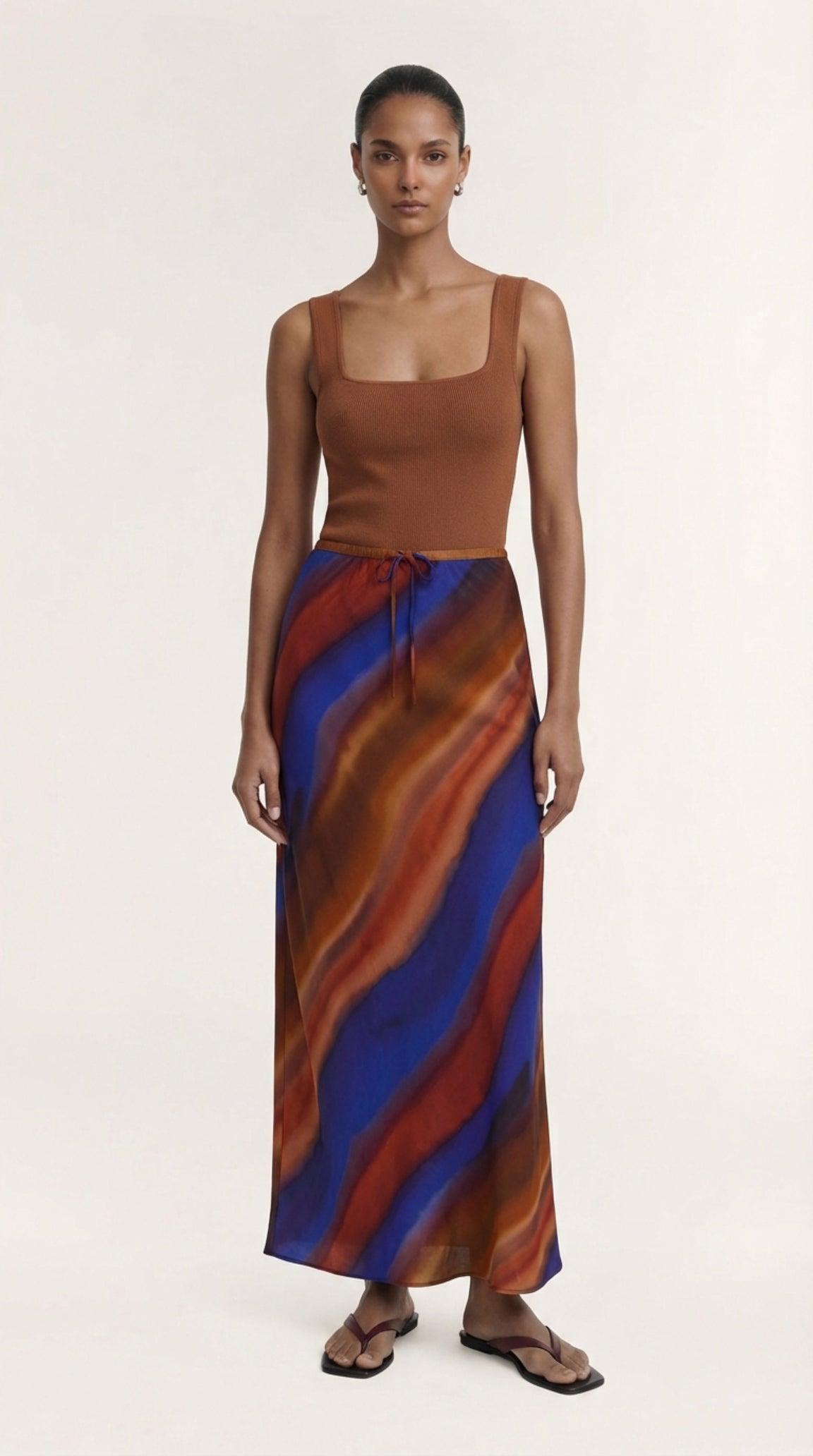 Vista Bias Maxi Skirt
