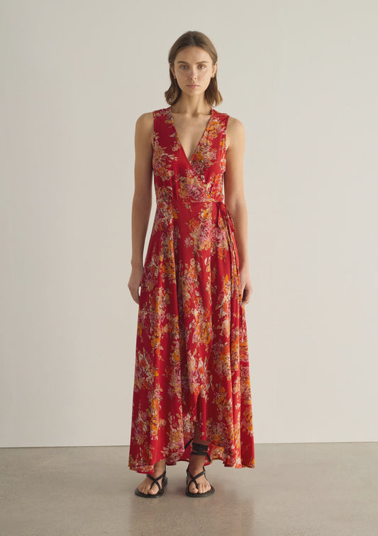 Frida Wrap Maxi Dress