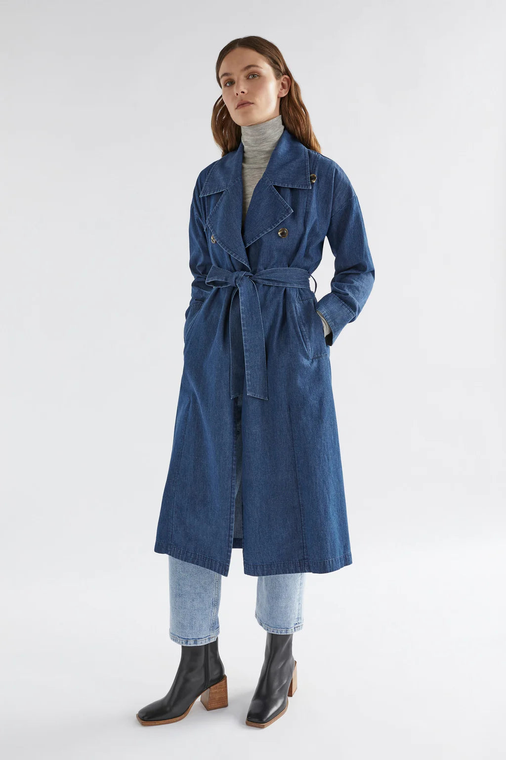 Denim Trench Coat Barney Fleur