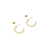 Belle Pearl and Gold Hoops
