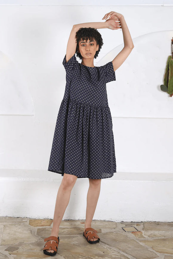 Polka Dot Drop Waist Dress