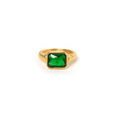 Cleopatra Gold and Emerald Ring